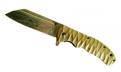 Falcon Tanto Blade Spring Assisted Knife KS43554GD Falcon Tanto Blade Spring Assisted Knife KS43554GD